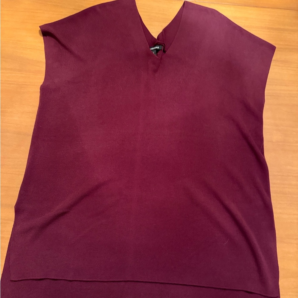 Versona Deep‎ Burgundy Blouse